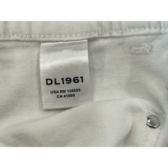 DL1961 Hepburn Wide Leg Jeans White Tide High Rise Vintage Denim Size 31 - Picture 7 of 8